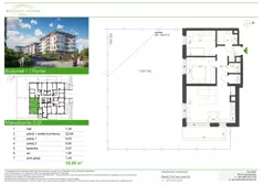 3 pokoje, mieszkanie 55,88 m², parter, oferta nr I.0.01, Wzgórze Hugona, Świętochłowice, ul. Wiśniowa