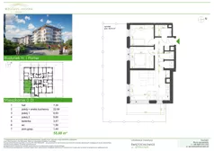 3 pokoje, mieszkanie 55,88 m², parter, oferta nr H.0.01, Wzgórze Hugona, Świętochłowice, ul. Wiśniowa