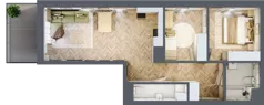 3 pokoje, mieszkanie 61,83 m², piętro 2, oferta nr A.2.02, Karliczka, Katowice, Giszowiec, ul. Karliczka