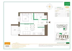 2 pokoje, mieszkanie 35,78 m², piętro 1, oferta nr 123 G/G-12, Ostródzka 123 - Etap III, Warszawa, Białołęka, Brzeziny, ul. Ostródzka 123