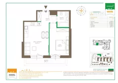 2 pokoje, mieszkanie 43,21 m², parter, oferta nr 123 G/G-30, Ostródzka 123 - Etap III, Warszawa, Białołęka, Brzeziny, ul. Ostródzka 123