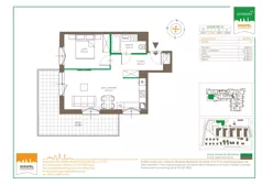 2 pokoje, mieszkanie 44,79 m², piętro 1, oferta nr 123 G/G-36, Ostródzka 123 - Etap III, Warszawa, Białołęka, Brzeziny, ul. Ostródzka 123