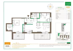 3 pokoje, mieszkanie 57,54 m², piętro 1, oferta nr 123 F/F-18, Ostródzka 123 - Etap III, Warszawa, Białołęka, Brzeziny, ul. Ostródzka 123