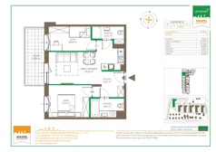 3 pokoje, mieszkanie 54,30 m², piętro 2, oferta nr 123 F/F-24, Ostródzka 123 - Etap III, Warszawa, Białołęka, Brzeziny, ul. Ostródzka 123