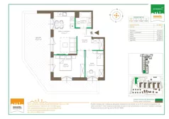 3 pokoje, mieszkanie 51,26 m², parter, oferta nr 123 F/F-40, Ostródzka 123 - Etap III, Warszawa, Białołęka, Brzeziny, ul. Ostródzka 123