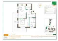 3 pokoje, mieszkanie 51,26 m², piętro 1, oferta nr 123 F/F-47, Ostródzka 123 - Etap III, Warszawa, Białołęka, Brzeziny, ul. Ostródzka 123