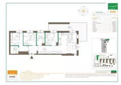 4 pokoje, mieszkanie 64,77 m², parter, oferta nr 123 F/F-8, Ostródzka 123 - Etap III, Warszawa, Białołęka, Brzeziny, ul. Ostródzka 123