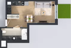 1 pokój, mieszkanie 28,85 m², parter, oferta nr 123 F/F-2, Ostródzka 123 - Etap III, Warszawa, Białołęka, Brzeziny, ul. Ostródzka 123