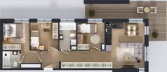 4 pokoje, mieszkanie 64,77 m², parter, oferta nr 123 F/F-8, Ostródzka 123 - Etap III, Warszawa, Białołęka, Brzeziny, ul. Ostródzka 123