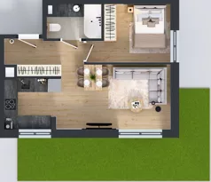 2 pokoje, mieszkanie 39,69 m², parter, oferta nr 123 F/F-9, Ostródzka 123 - Etap III, Warszawa, Białołęka, Brzeziny, ul. Ostródzka 123
