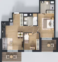3 pokoje, mieszkanie 60,99 m², piętro 1, oferta nr 123 G/G-32, Ostródzka 123 - Etap III, Warszawa, Białołęka, Brzeziny, ul. Ostródzka 123