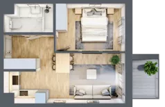 2 pokoje, mieszkanie 36,89 m², piętro 2, oferta nr 123 A/A-33, Ostródzka 123 - Etap II, Warszawa, Białołęka, Brzeziny, ul. Ostródzka 123