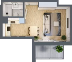 1 pokój, mieszkanie 29,27 m², piętro 2, oferta nr 123 A/A-31, Ostródzka 123 - Etap II, Warszawa, Białołęka, Brzeziny, ul. Ostródzka 123