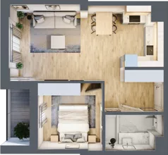 2 pokoje, mieszkanie 45,01 m², piętro 7, oferta nr Giserska 5/116, Panorama Ursus, Warszawa, Ursus, Szamoty, ul. Giserska 5