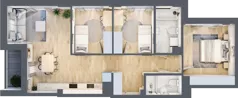 3 pokoje, mieszkanie 61,26 m², piętro 5, oferta nr Giserska 5/98, Panorama Ursus, Warszawa, Ursus, Szamoty, ul. Giserska 5