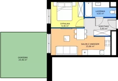2 pokoje, mieszkanie 35,78 m², parter, oferta nr 123 G/G-6, Ostródzka 123 - Etap III, Warszawa, Białołęka, Brzeziny, ul. Ostródzka 123