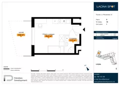 1 pokój, apartament inwestycyjny 21,64 m², parter, oferta nr B.0.10, Łacina Spot, Poznań, Rataje, Łacina, ul. Pleszewska 10