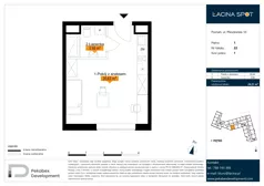 1 pokój, apartament inwestycyjny 24,21 m², piętro 1, oferta nr B.1.22, Łacina Spot, Poznań, Rataje, Łacina, ul. Pleszewska 10