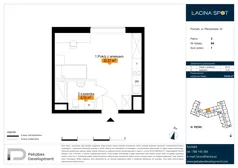 1 pokój, apartament inwestycyjny 24,53 m², piętro 3, oferta nr B.3.84, Łacina Spot, Poznań, Rataje, Łacina, ul. Pleszewska 10