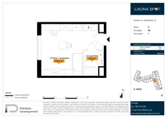 1 pokój, apartament inwestycyjny 24,21 m², piętro 4, oferta nr B.4.99, Łacina Spot, Poznań, Rataje, Łacina, ul. Pleszewska 10