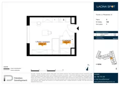 1 pokój, apartament inwestycyjny 24,21 m², piętro 5, oferta nr B.5.126, Łacina Spot, Poznań, Rataje, Łacina, ul. Pleszewska 10