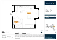 1 pokój, apartament inwestycyjny 32,35 m², piętro 6, oferta nr B.6.173, Łacina Spot, Poznań, Rataje, Łacina, ul. Pleszewska 10