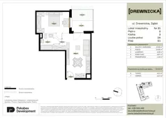 2 pokoje, mieszkanie 43,44 m², parter, oferta nr E1.31, Drewnicka, Ząbki, ul. Drewnicka 7