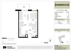 2 pokoje, mieszkanie 38,78 m², piętro 2, oferta nr E1.95, Drewnicka, Ząbki, ul. Drewnicka 7