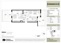 3 pokoje, mieszkanie 63,60 m², parter, oferta nr E1.3, Drewnicka, Ząbki, ul. Drewnicka 7