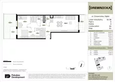 3 pokoje, mieszkanie 69,08 m², parter, oferta nr E1.36, Drewnicka, Ząbki, ul. Drewnicka 7