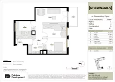 3 pokoje, mieszkanie 59,99 m², piętro 1, oferta nr E1.89, Drewnicka, Ząbki, ul. Drewnicka 7