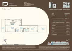 3 pokoje, mieszkanie 74,48 m², parter, oferta nr C.130, Osiedle Mira, Pruszków, Centrum, ul. Miry Zimińskiej – Sygietyńskiej 5