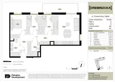 4 pokoje, mieszkanie 75,10 m², piętro 2, oferta nr E1.93, Drewnicka, Ząbki, ul. Drewnicka 7