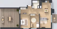3 pokoje, mieszkanie 74,90 m², piętro 7, oferta nr A.070, Osiedle Mira, Pruszków, Centrum, ul. Miry Zimińskiej – Sygietyńskiej 5