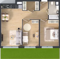 3 pokoje, mieszkanie 61,60 m², parter, oferta nr C.133, Osiedle Mira, Pruszków, Centrum, ul. Miry Zimińskiej – Sygietyńskiej 5