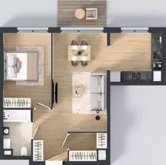 2 pokoje, mieszkanie 50,50 m², piętro 2, oferta nr C.148, Osiedle Mira, Pruszków, Centrum, ul. Miry Zimińskiej – Sygietyńskiej 5