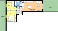 3 pokoje, mieszkanie 57,50 m², parter, oferta nr C50, Milczańska 18, Poznań, Rataje, Łacina, ul. Milczańska 18