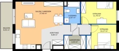 3 pokoje, mieszkanie 68,75 m², piętro 1, oferta nr D78, Milczańska 18, Poznań, Rataje, Łacina, ul. Milczańska 18