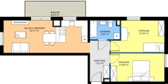 3 pokoje, mieszkanie 63,17 m², piętro 3, oferta nr D95, Milczańska 18, Poznań, Rataje, Łacina, ul. Milczańska 18