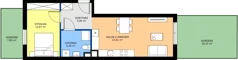 2 pokoje, mieszkanie 46,36 m², parter, oferta nr C53, Milczańska 18, Poznań, Rataje, Łacina, ul. Milczańska 18