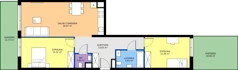 3 pokoje, mieszkanie 74,48 m², parter, oferta nr C.130, Osiedle Mira, Pruszków, Centrum, ul. Miry Zimińskiej – Sygietyńskiej 5