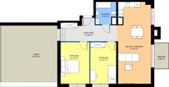 3 pokoje, mieszkanie 74,90 m², piętro 7, oferta nr A.070, Osiedle Mira, Pruszków, Centrum, ul. Miry Zimińskiej – Sygietyńskiej 5