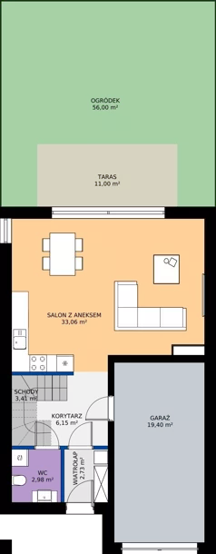 Dom 134,15 m², oferta nr 47B, Domy Golfowe III , Wrocław, Kryniczno ul. Pod lasem 