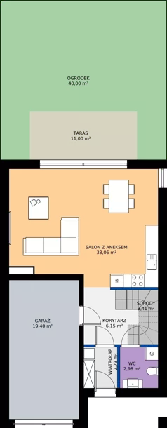Dom 134,15 m², oferta nr 41B, Domy Golfowe III , Wrocław, Kryniczno ul. Pod lasem 