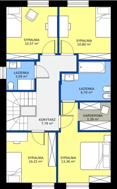 Dom 134,15 m², oferta nr 43A, Domy Golfowe III , Wrocław, Kryniczno ul. Pod lasem 