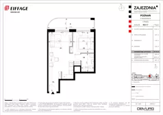 1 pokój, mieszkanie 37,74 m², piętro 1, oferta nr B.B.1.7, Zajezdnia, Poznań, Jeżyce, Jeżyce, ul. Zwierzyniecka 26