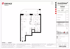 1 pokój, mieszkanie 37,73 m², piętro 2, oferta nr B.B.2.7, Zajezdnia, Poznań, Jeżyce, Jeżyce, ul. Zwierzyniecka 26