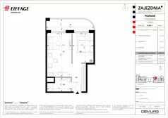 1 pokój, mieszkanie 42,39 m², parter, oferta nr B.B.0.1, Zajezdnia, Poznań, Jeżyce, Jeżyce, ul. Zwierzyniecka 26