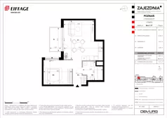 1 pokój, mieszkanie 47,27 m², piętro 1, oferta nr B.A.1.17, Zajezdnia, Poznań, Jeżyce, Jeżyce, ul. Zwierzyniecka 26