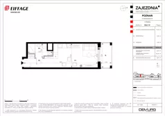 1 pokój, mieszkanie 29,80 m², piętro 1, oferta nr B.A.1.3, Zajezdnia, Poznań, Jeżyce, Jeżyce, ul. Zwierzyniecka 26